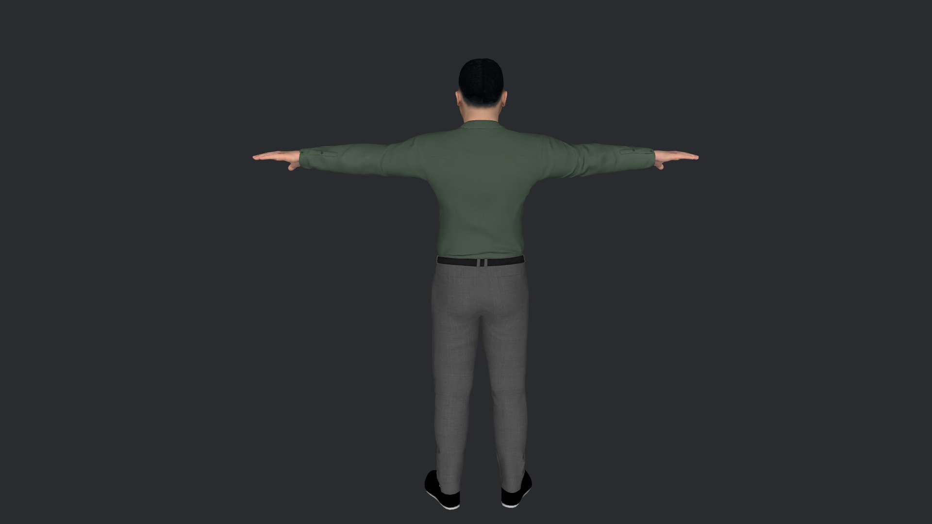 Kim Jong-un Hyper Realistic Full Body  Rigged 3D Character 3D model_4