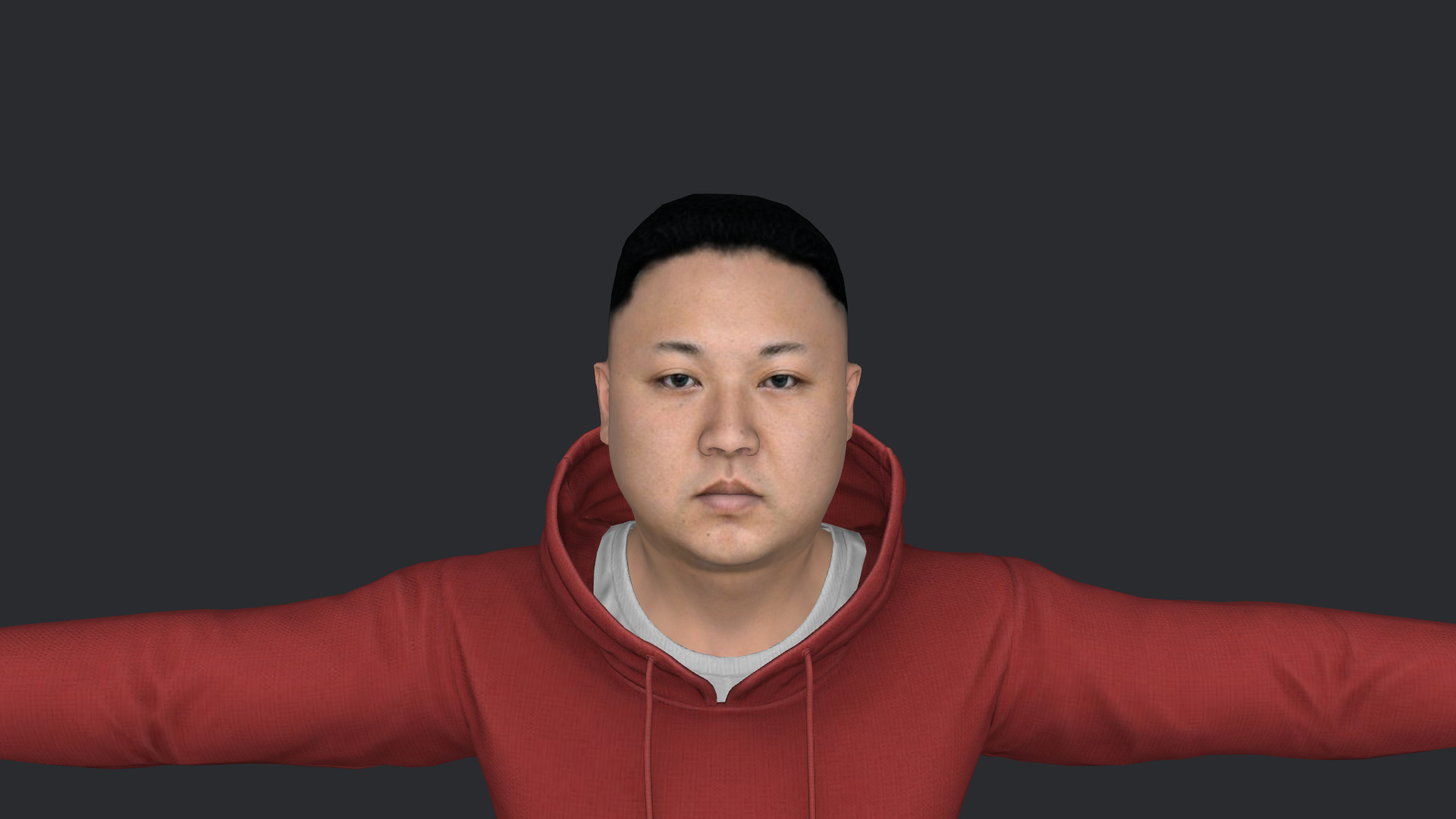 Kim Jong-un Hyper Realistic Full Body  Rigged 3D Character 3D model_10