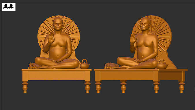 jain guru 3D print model