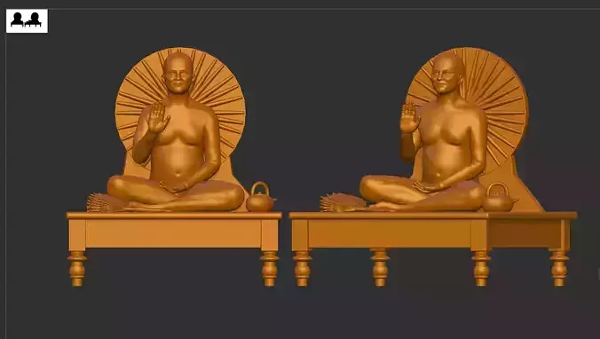 jain guru 3D print model
