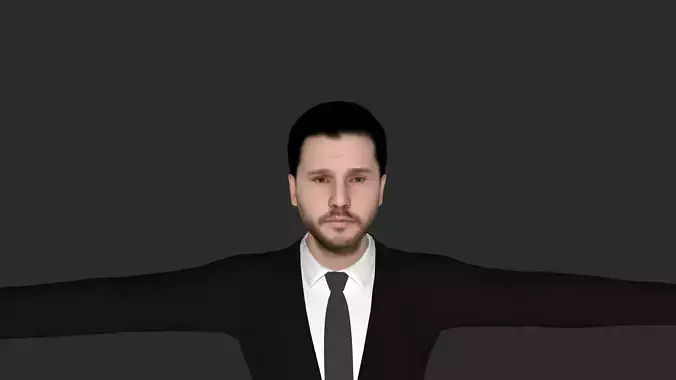 Kit Harington Hyper Realistic Full Body  Rigged 3D Character 3D model