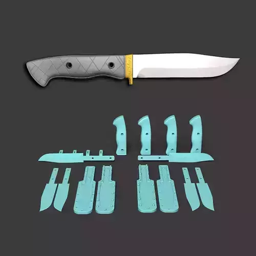 Knife Craft Kit 01 - DIY Hobby - Functional Cutlery 3D print model