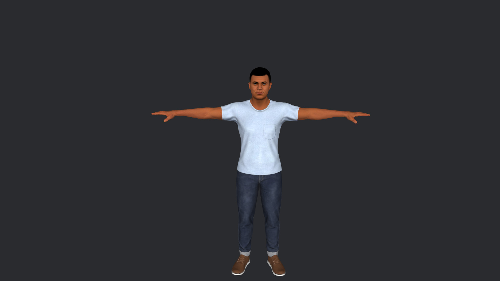 Kylian Mbappe Hyper Realistic Full Body Rigged 3D Character 3D model_4