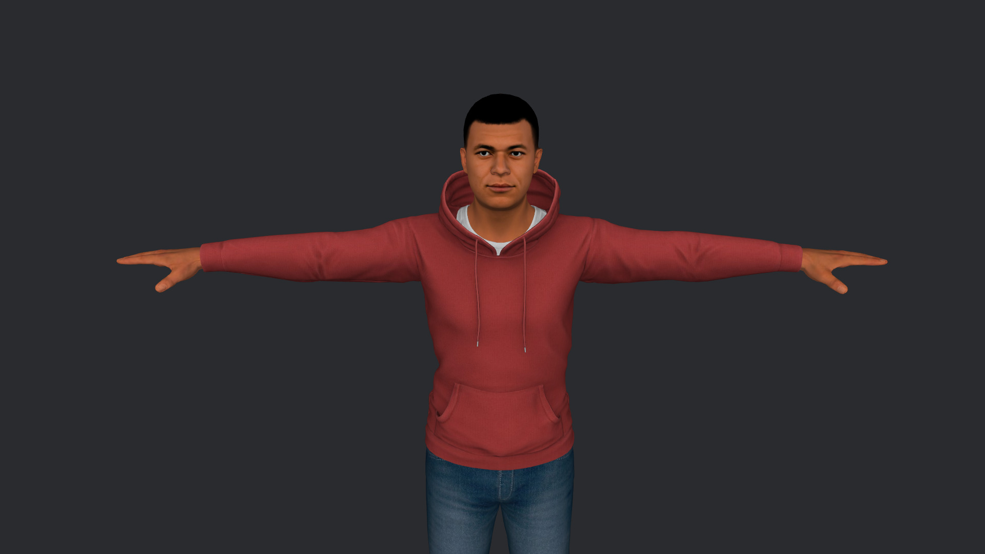 Kylian Mbappe Hyper Realistic Full Body Rigged 3D Character 3D model_8