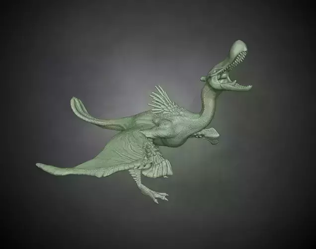 Qurupeco - Monster Hunter Tri 3D Printable Statue 