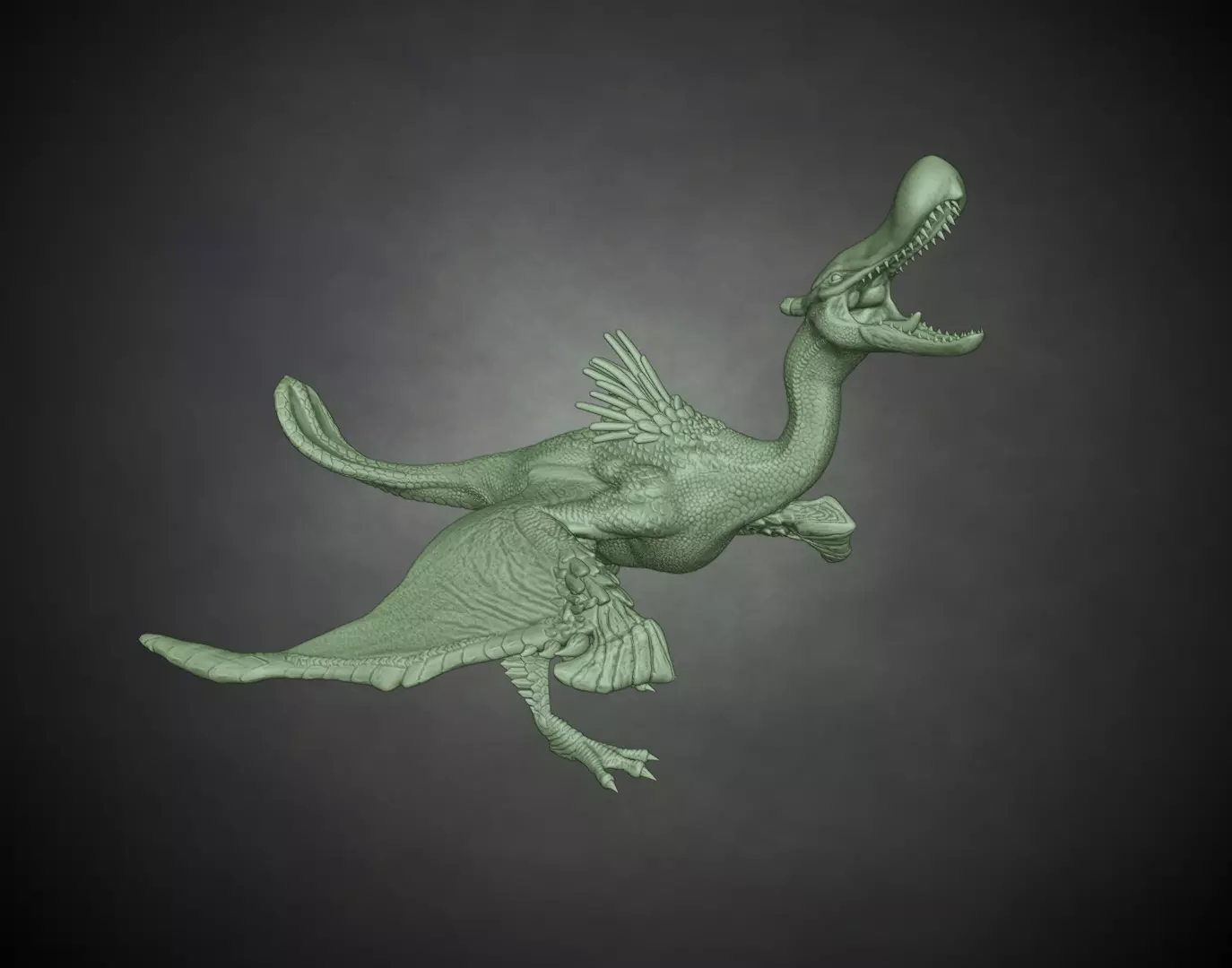 Qurupeco - Monster Hunter Tri 3D Printable Statue  3D print model_0