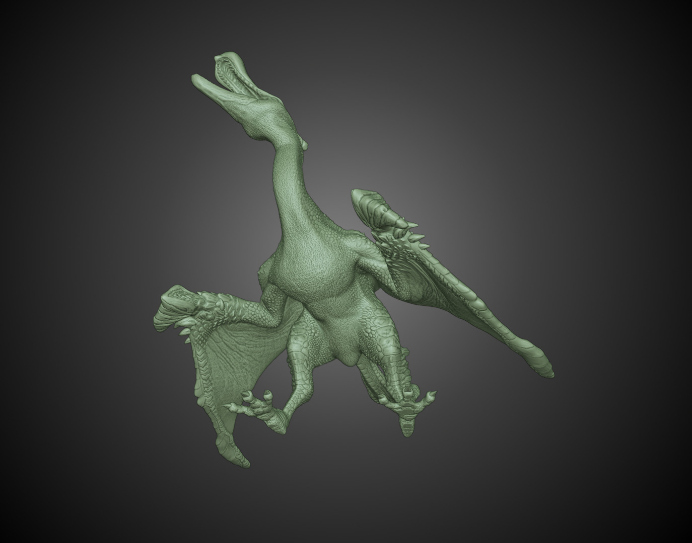 Qurupeco - Monster Hunter Tri 3D Printable Statue  3D print model_1
