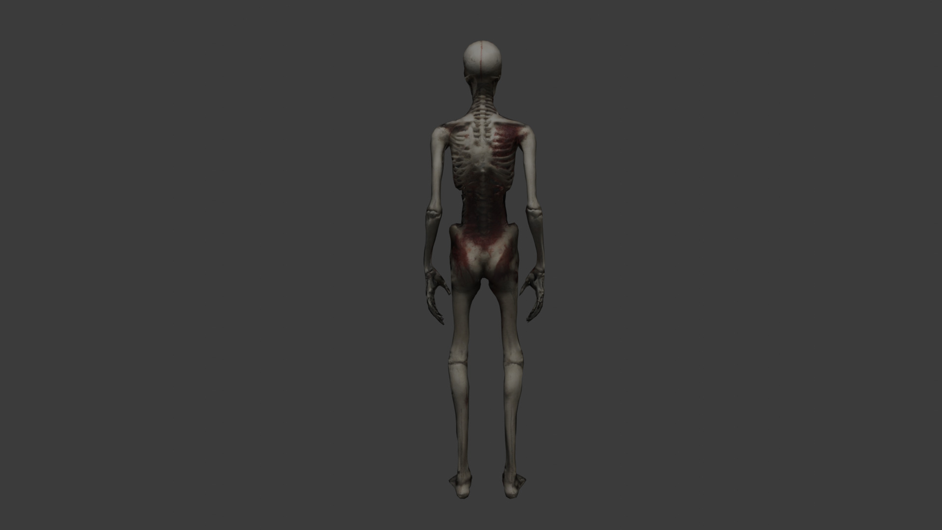 Bloody Skeleton Enemy Model Perfect for Horror Games Free low-poly 3D model_3