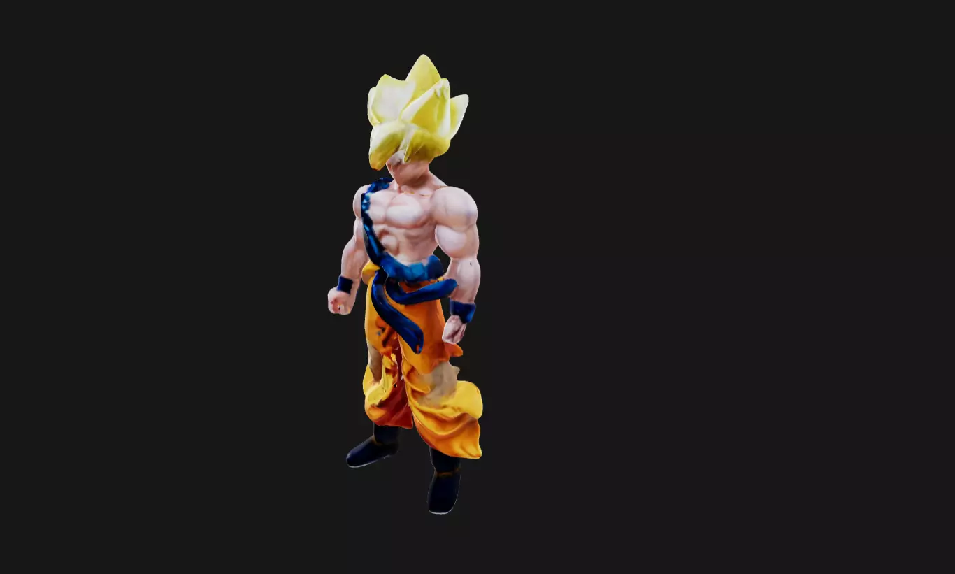 goku the king 3D model_0