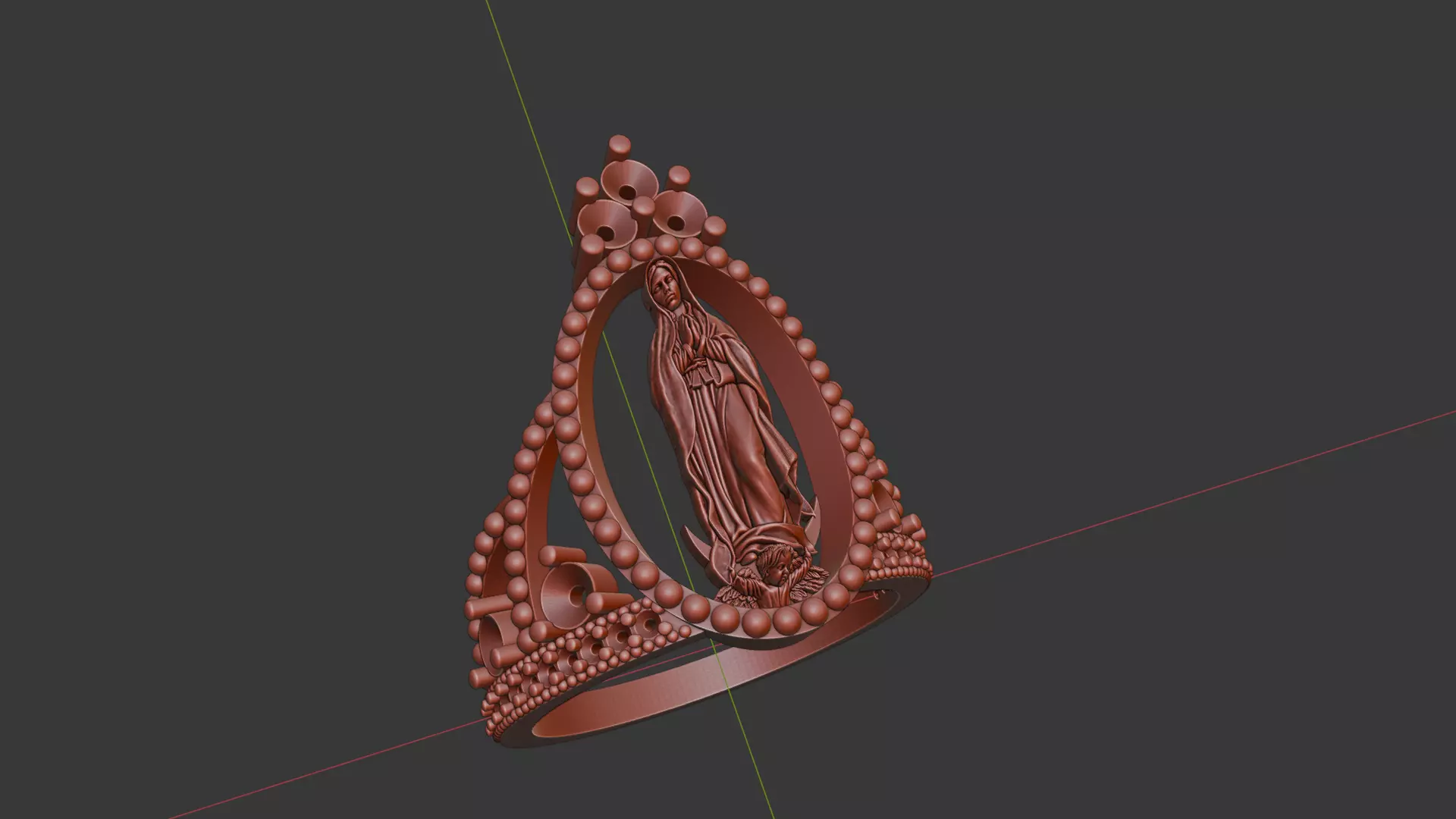 Solitario Virgen Guadalupe 3D print model