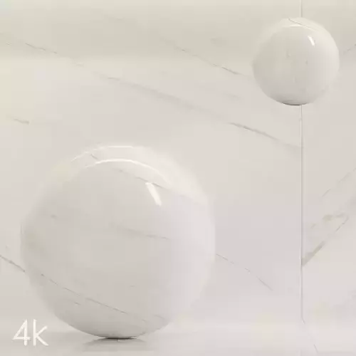 Marble Set 01 - White Marble Bundle - 2 Types - 4k