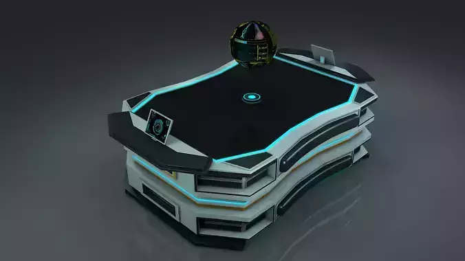 Sci Fi Table Free 3D model
