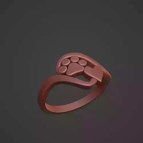 Solitario Huella Corazon 