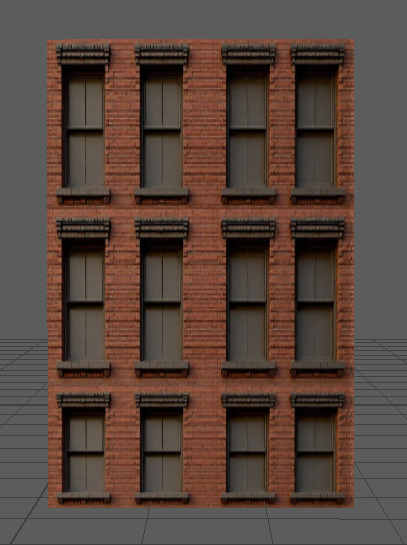 Building Color Variation Low-poly 3D model_3