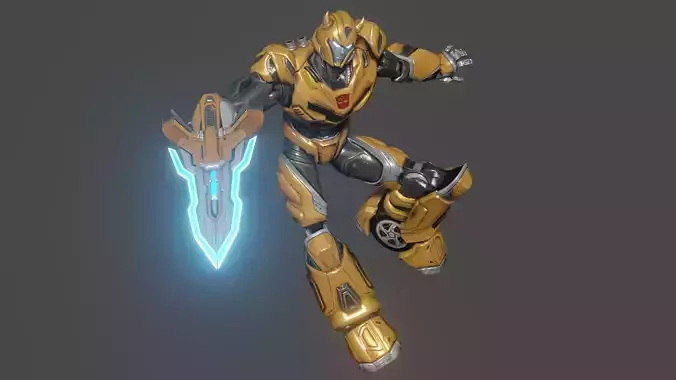 Bumblebee  Low-poly 3D model
