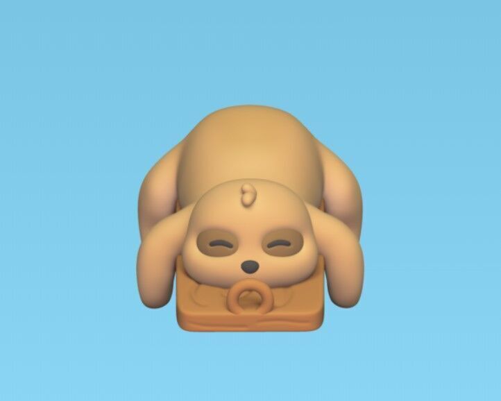 Sloth on Swing 3D print model_3