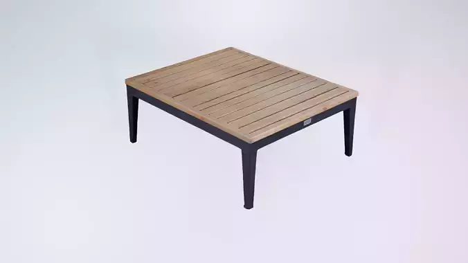 Low Poly Outdoor Dining Table - Wooden Garden Furniture