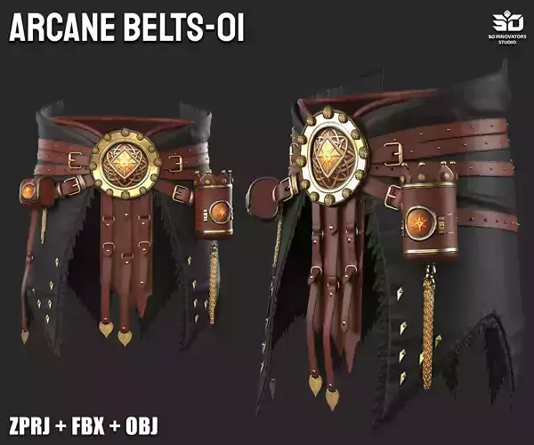 Arcane Belts  01      Zprj Fbx Obj