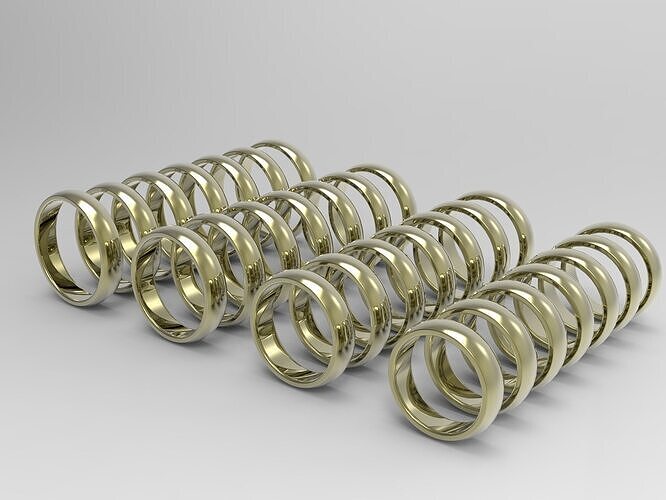  Wedding Ring Set Free 3D print model
