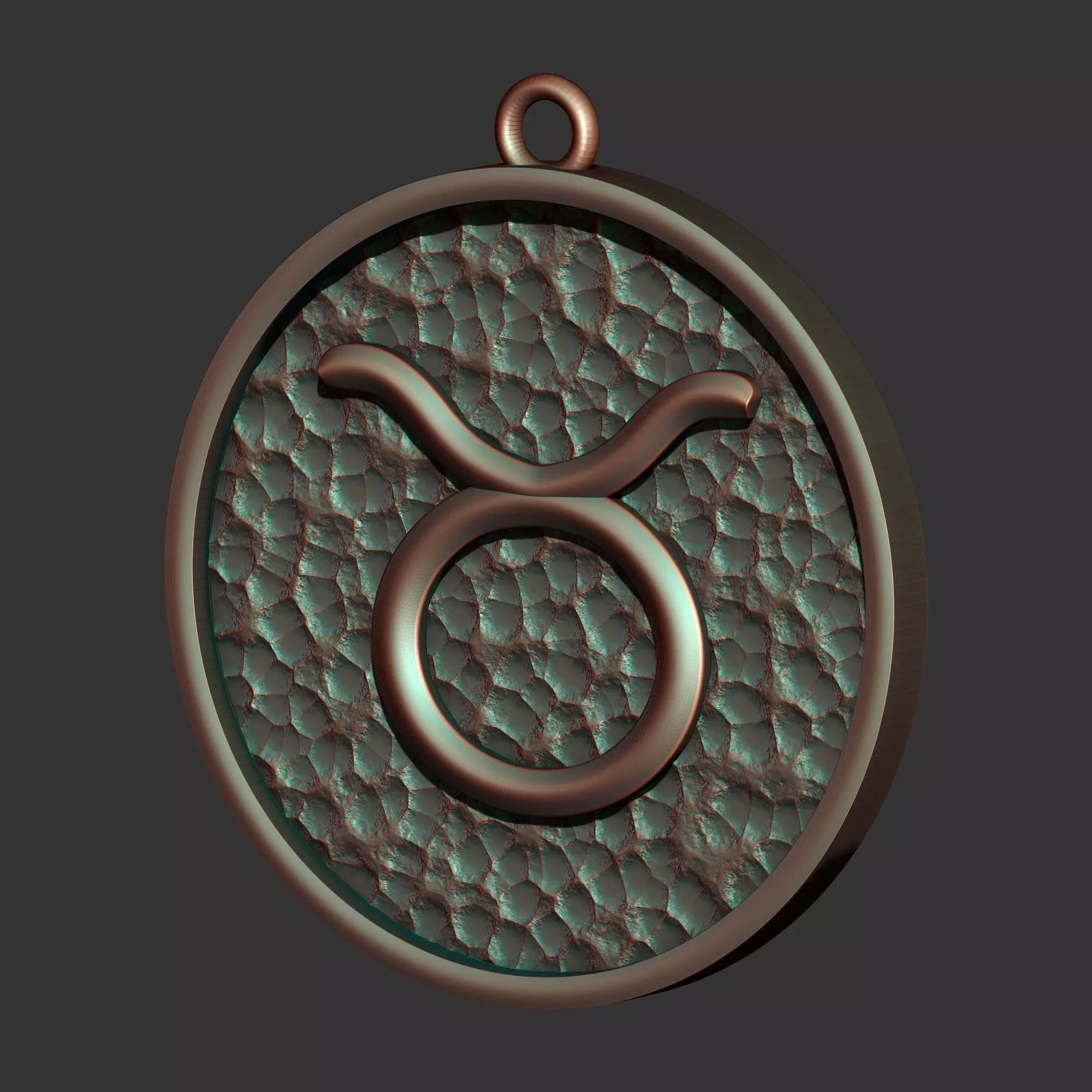 Taurus Sign Pendant 3D print model