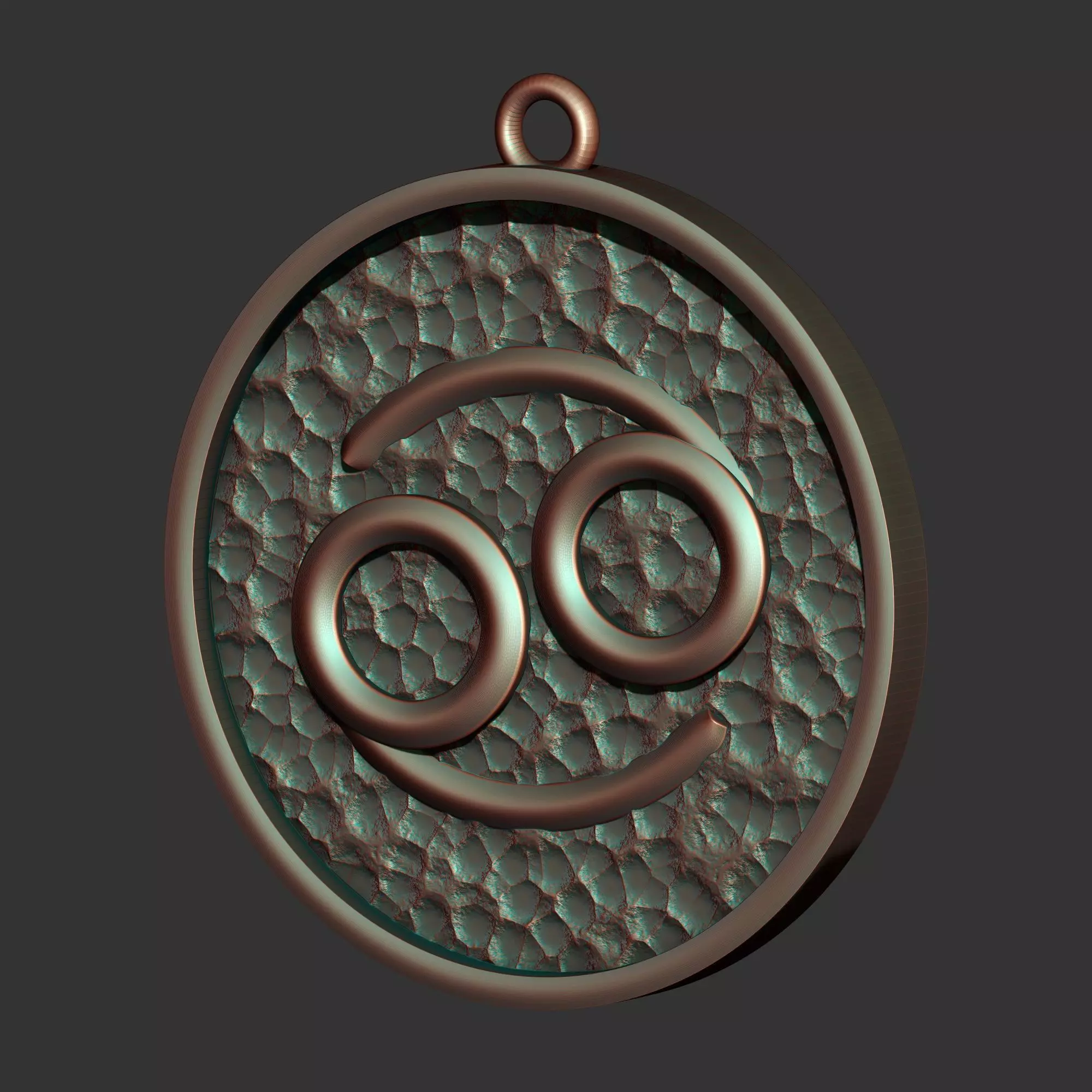 Cancer Sign Pendant 3D print model