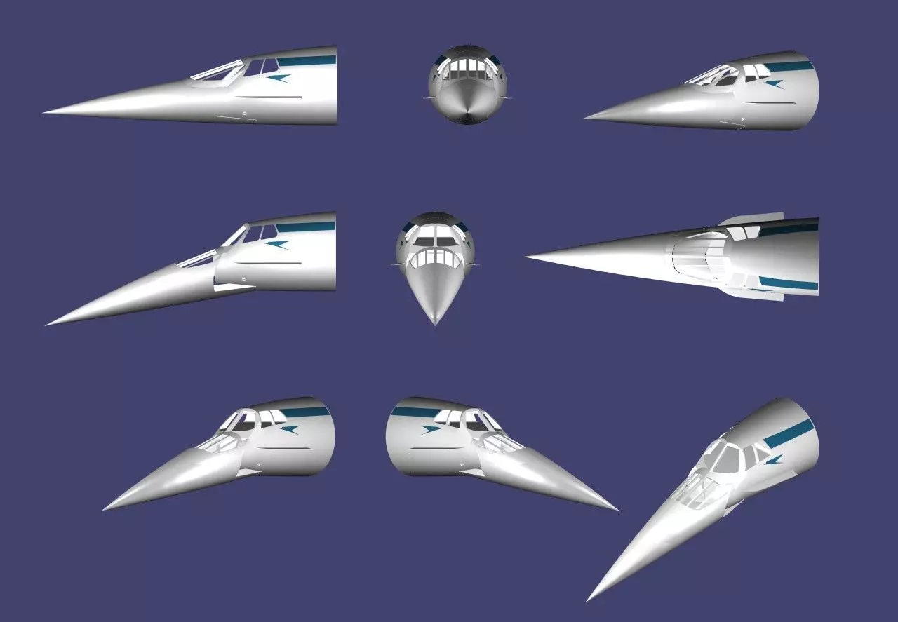 Aircraft Concorde 3D print model_0
