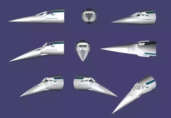 Aircraft Concorde 3D print model