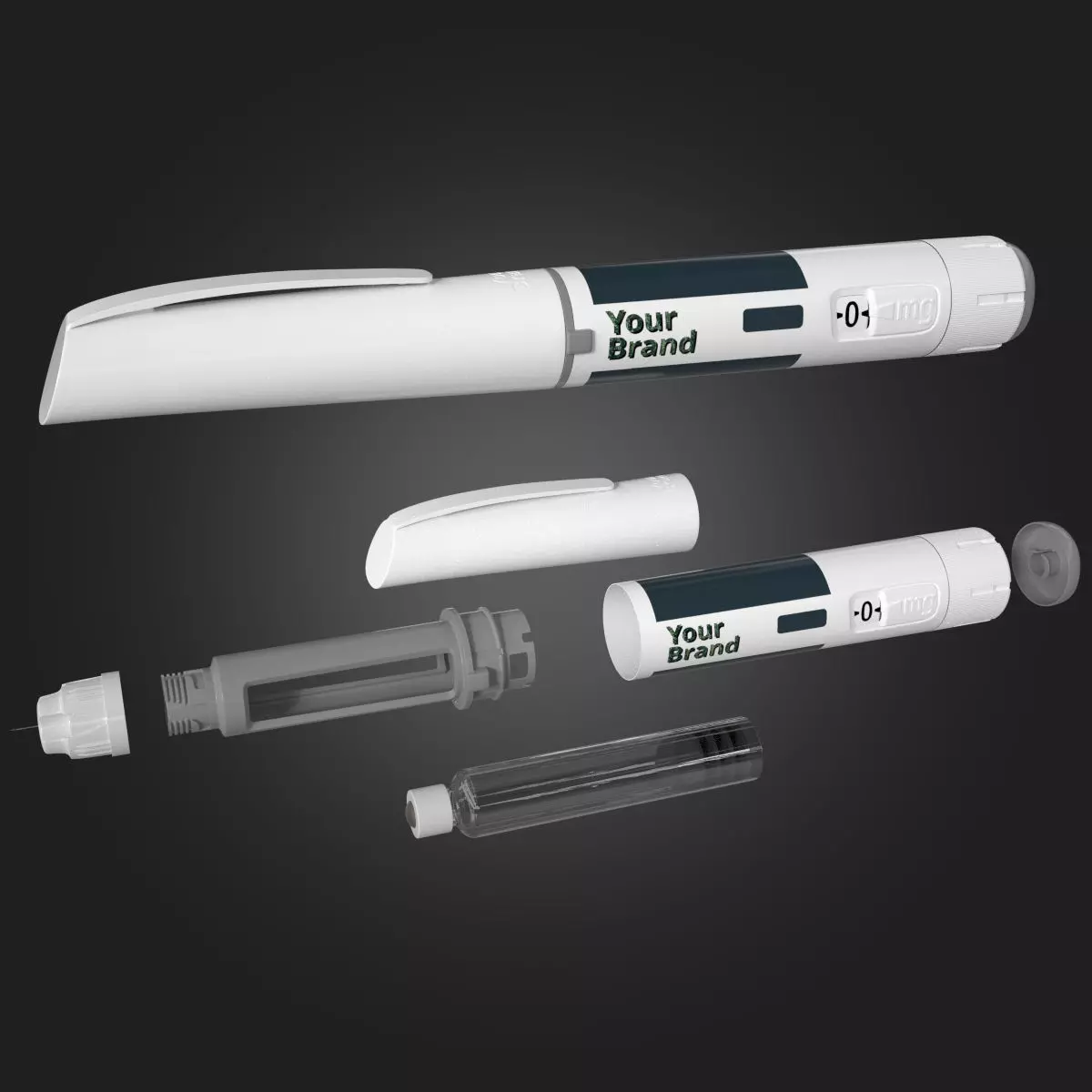 Ozempic Wegovy Style Injection Pen 3D Model FBX 3ds Max 3D model_0