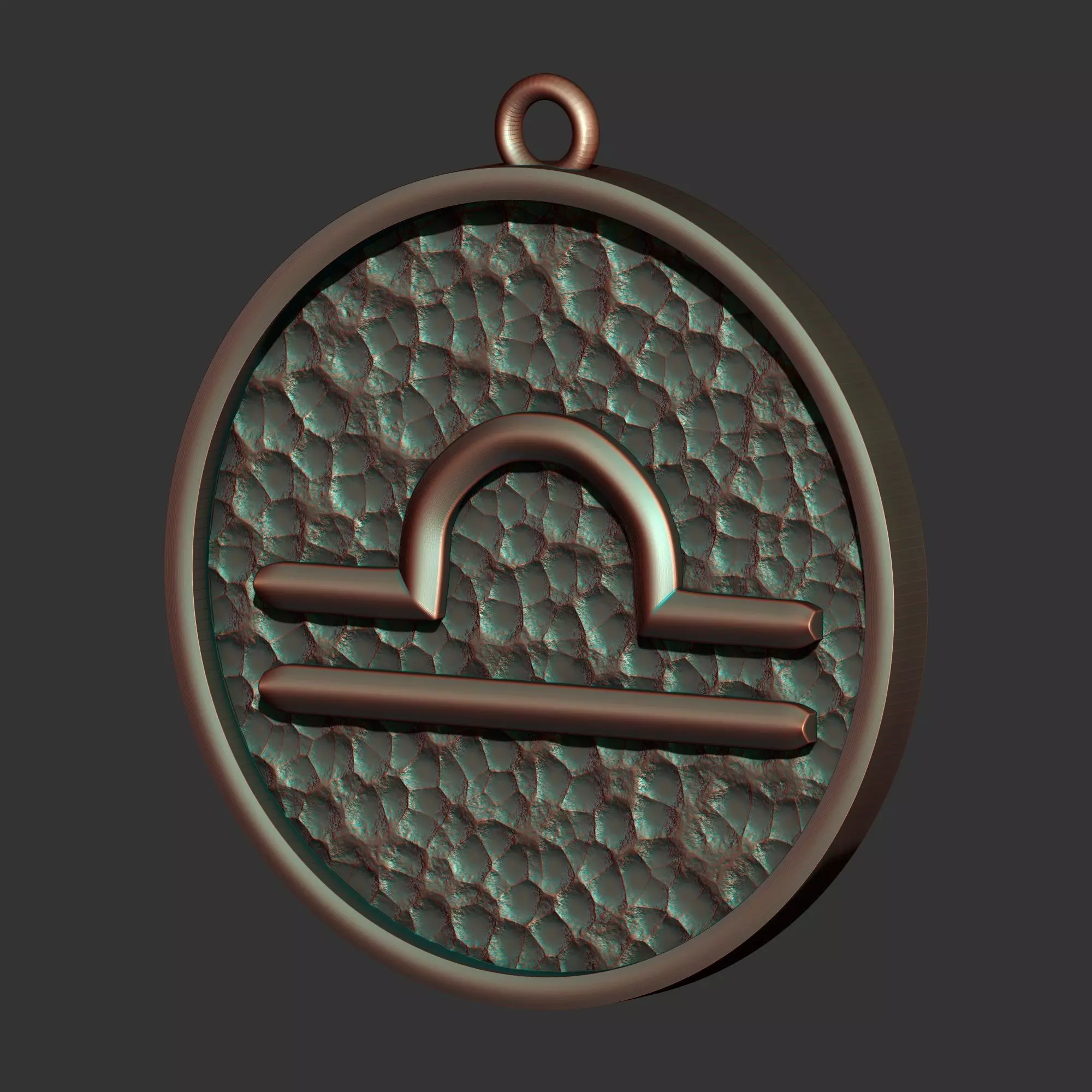 Libra Sign Pendant 3D print model