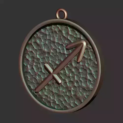 Sagittarius Sign  Pendant 3D print model