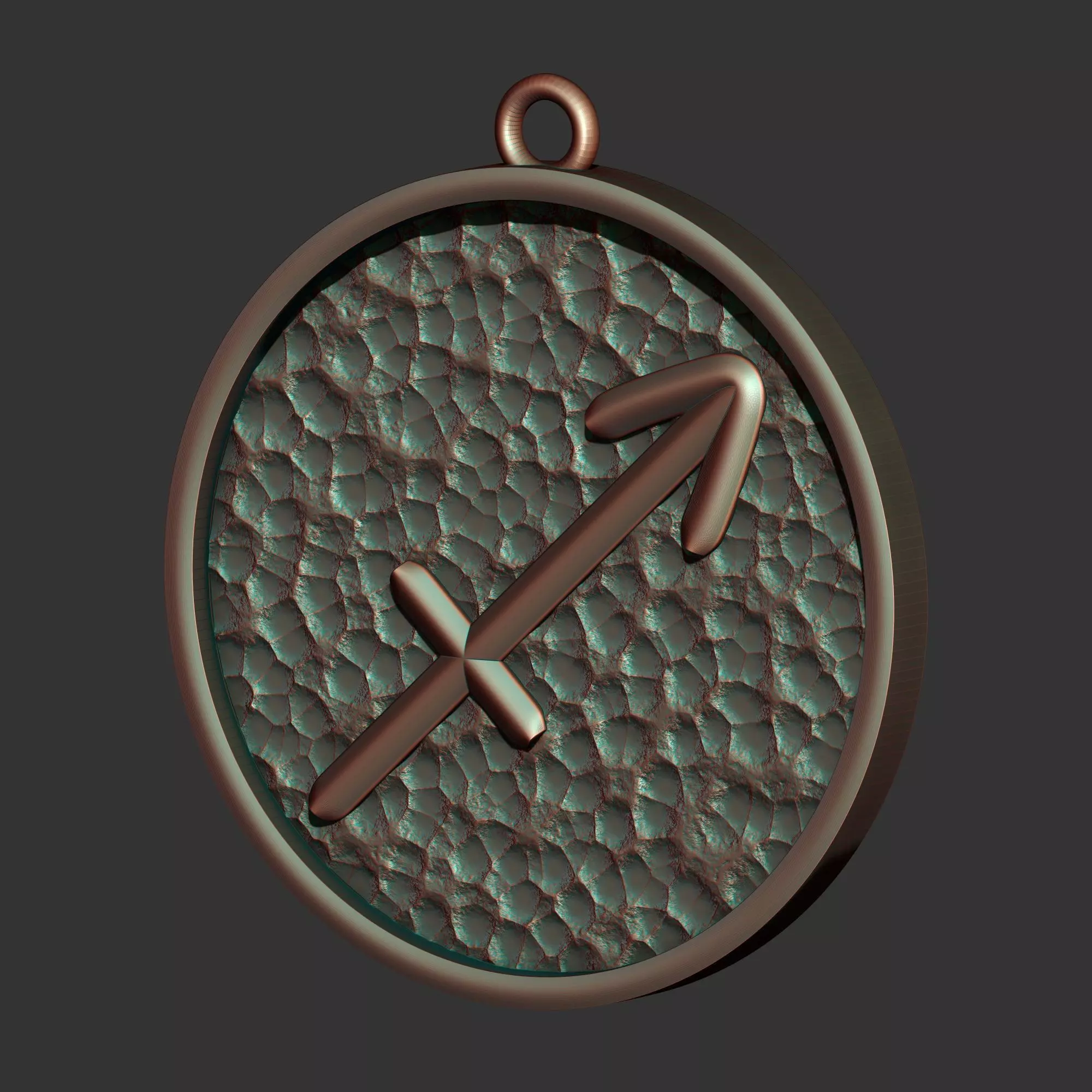 Sagittarius Sign  Pendant 3D print model_0