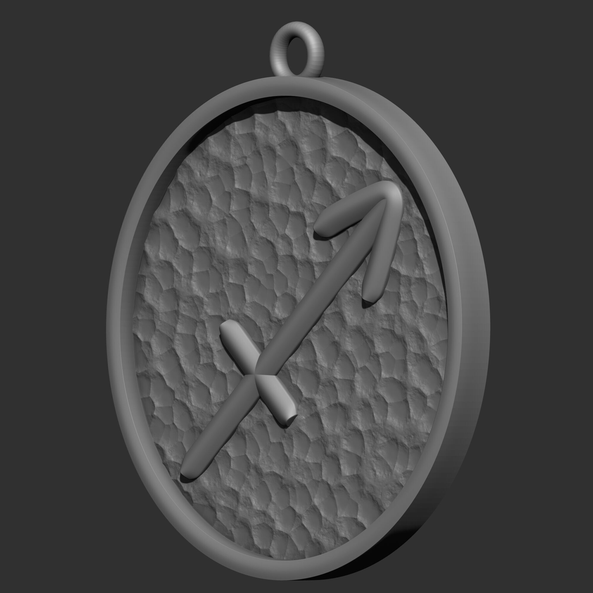 Sagittarius Sign  Pendant 3D print model_2