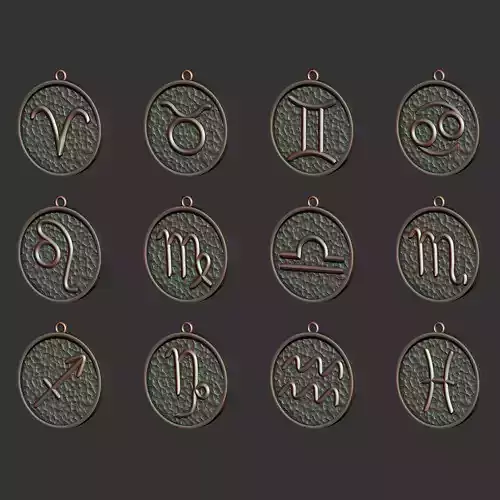 Zodiac Sign Pack 3D Model Collection