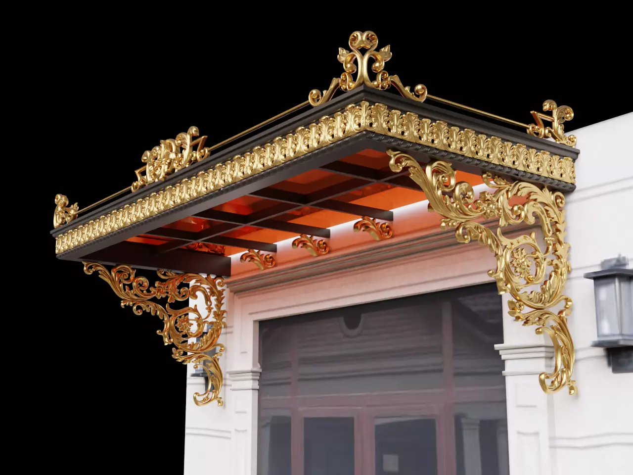 Classic visor Low-poly 3D model