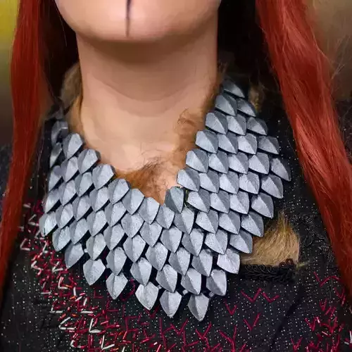 Articulated Scalemail necklace 3D print model