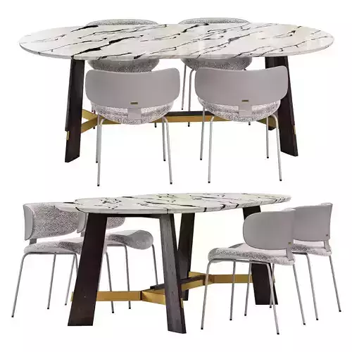 Black tie dining set natalia chair-medison table