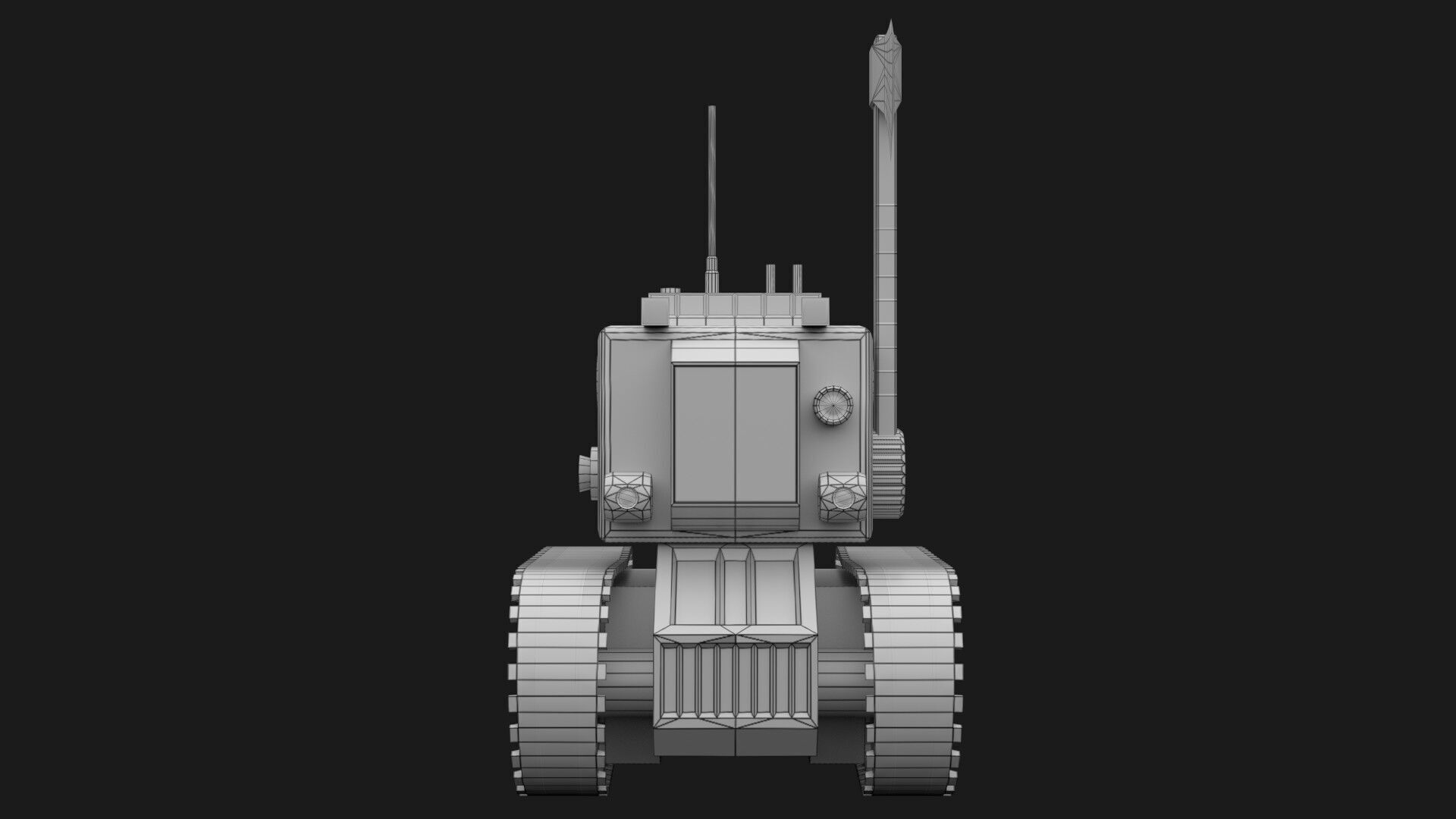 Battle Bots Pack - Ultimate armored battle bots Low-poly 3D model_15