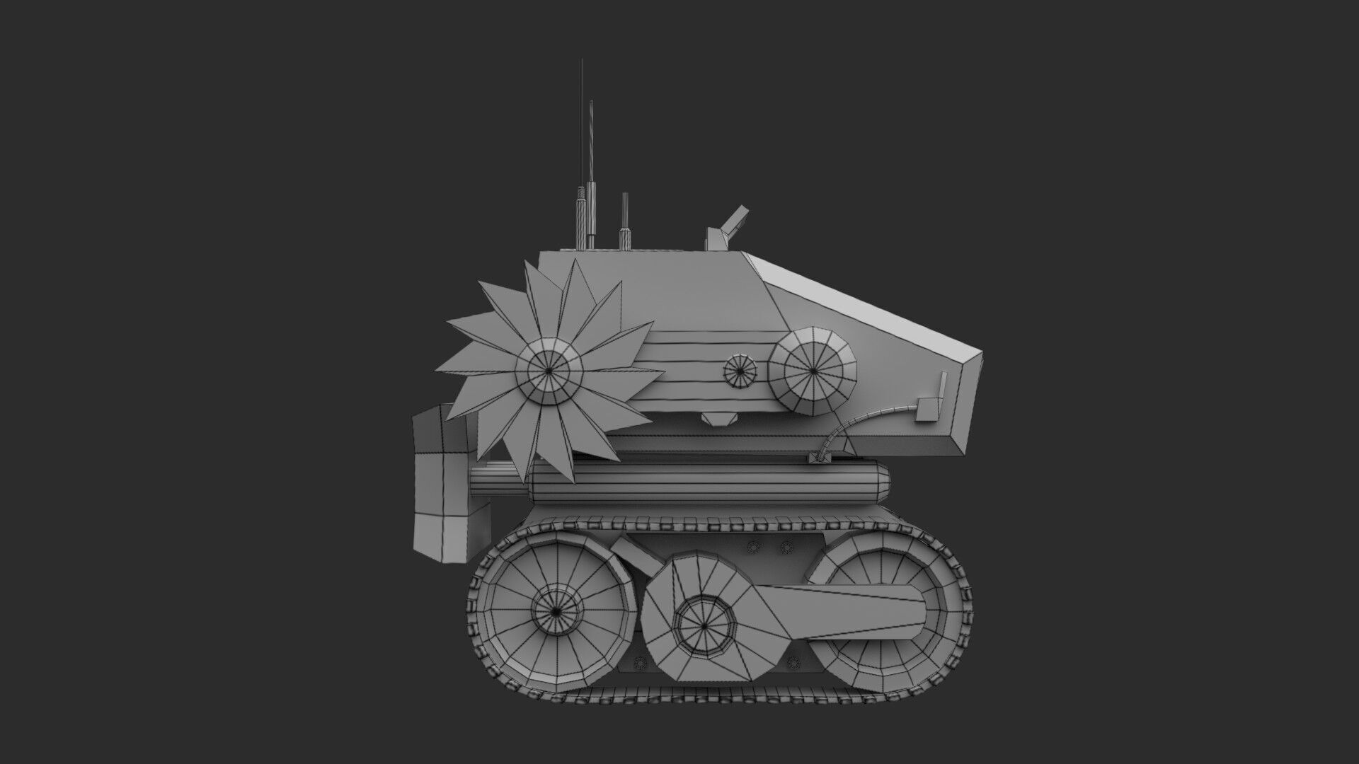 Battle Bots Pack - Ultimate armored battle bots Low-poly 3D model_11