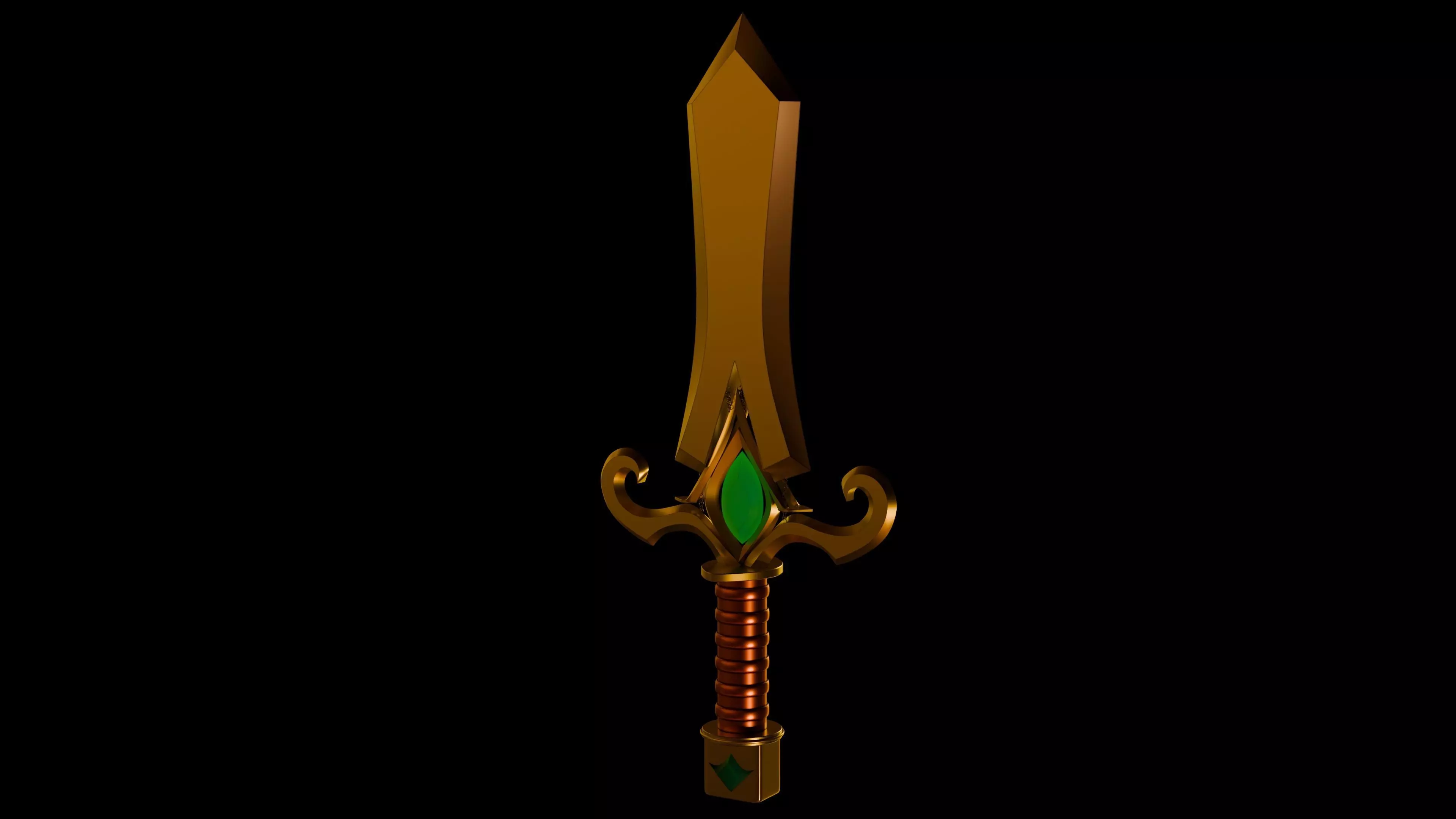 fantasy sword Free 3D model