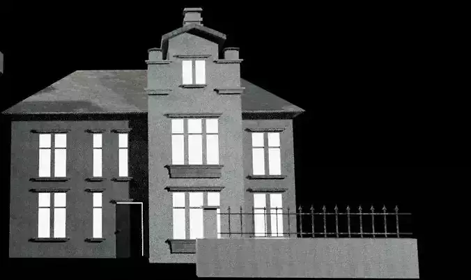 abandoned manor exterior and interior game map