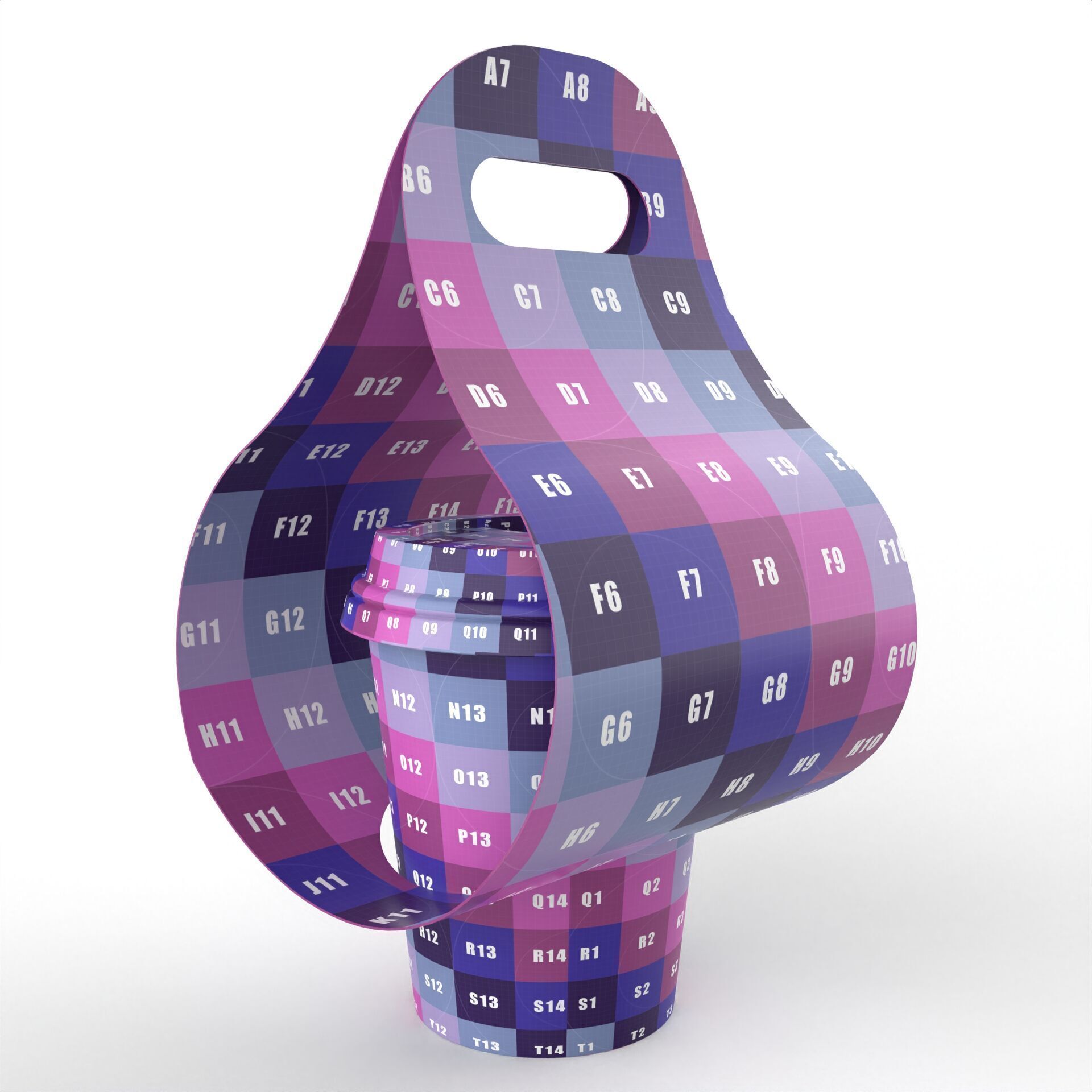 One Coffee Cup with Kraft Paper Holder Texture_6