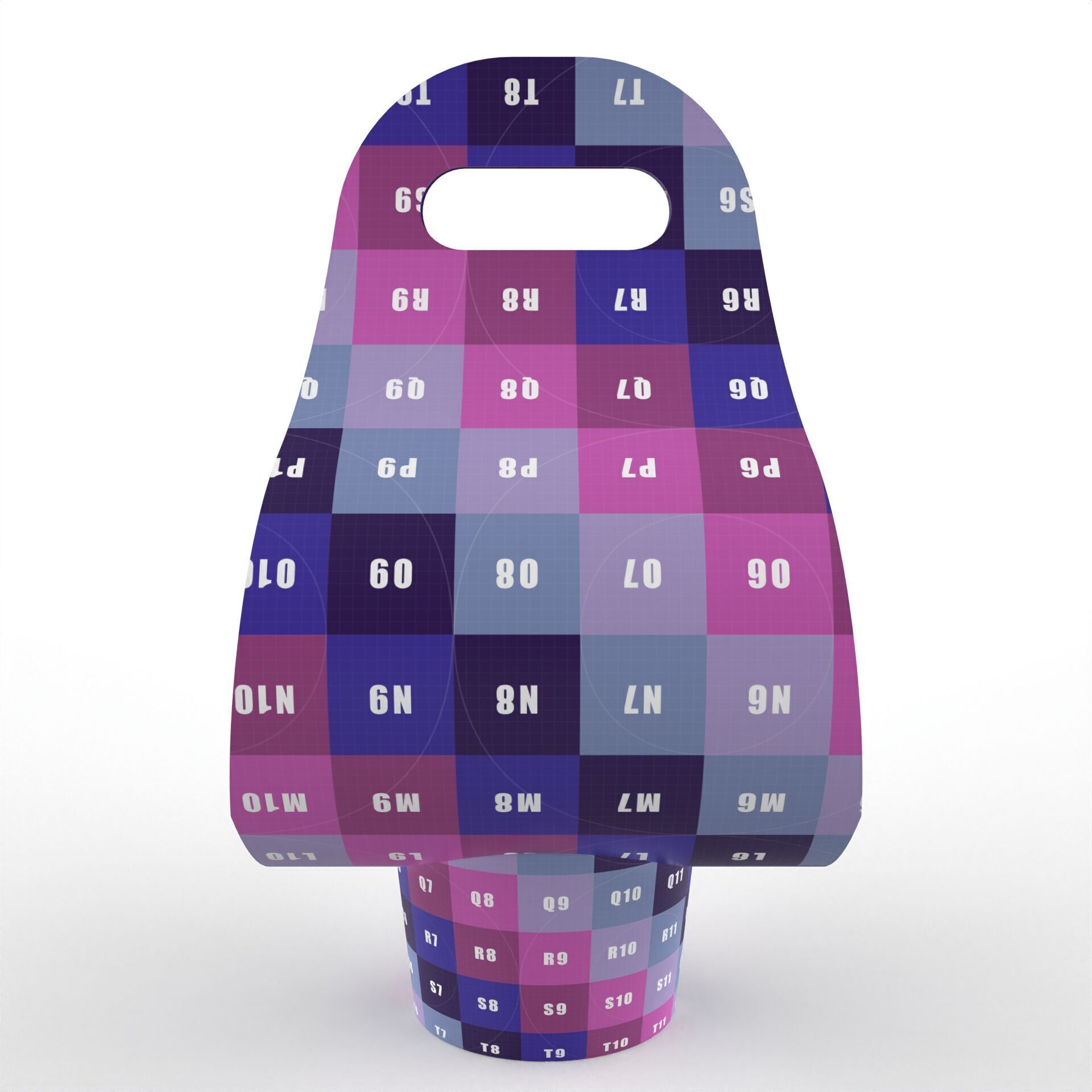 One Coffee Cup with Kraft Paper Holder Texture_7