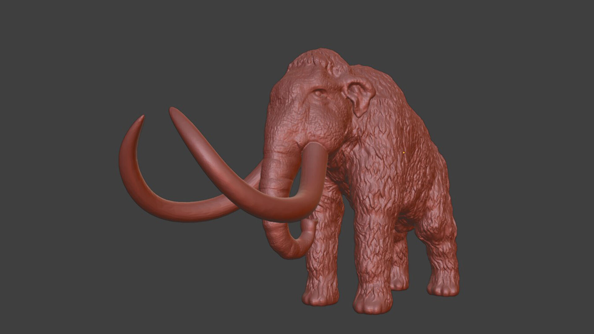 Wild Life Series Woolly Mammoth STL Toy 3D print model_7