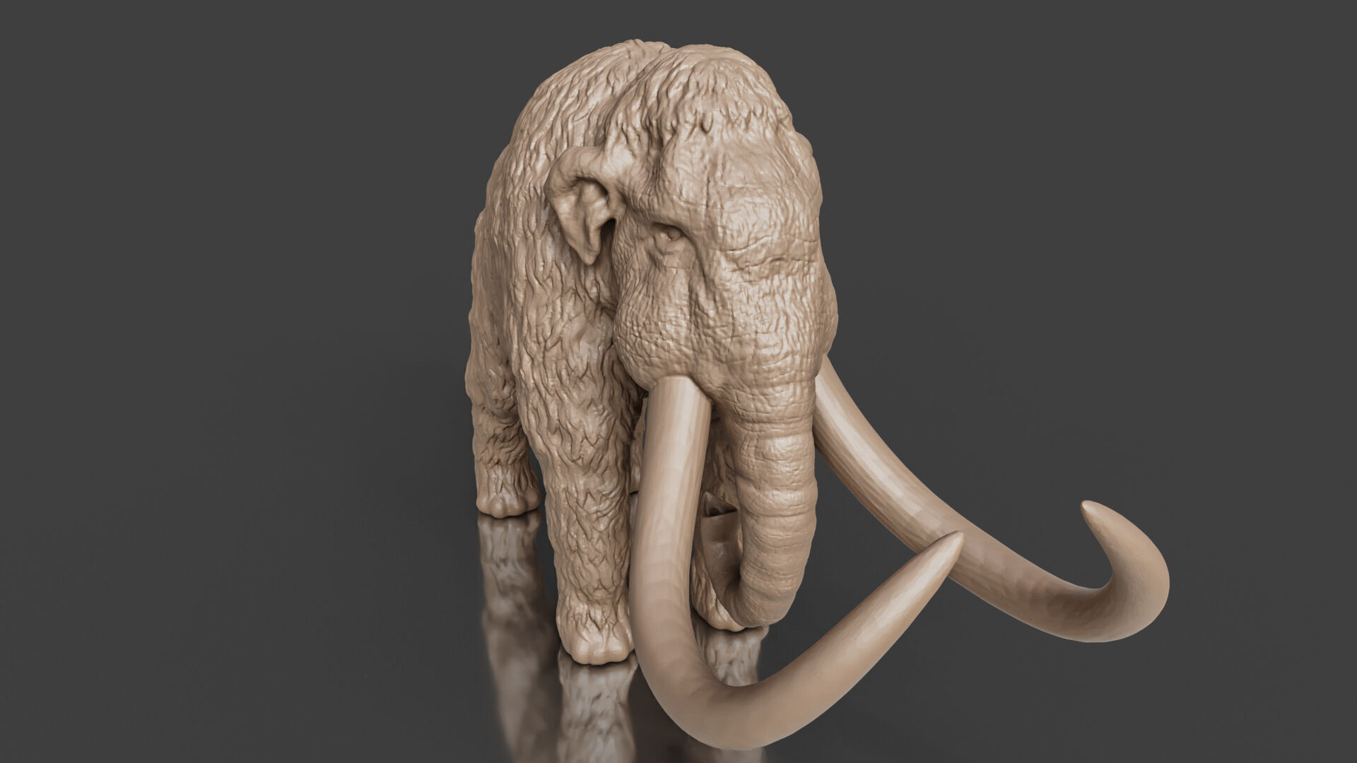 Wild Life Series Woolly Mammoth STL Toy 3D print model_5