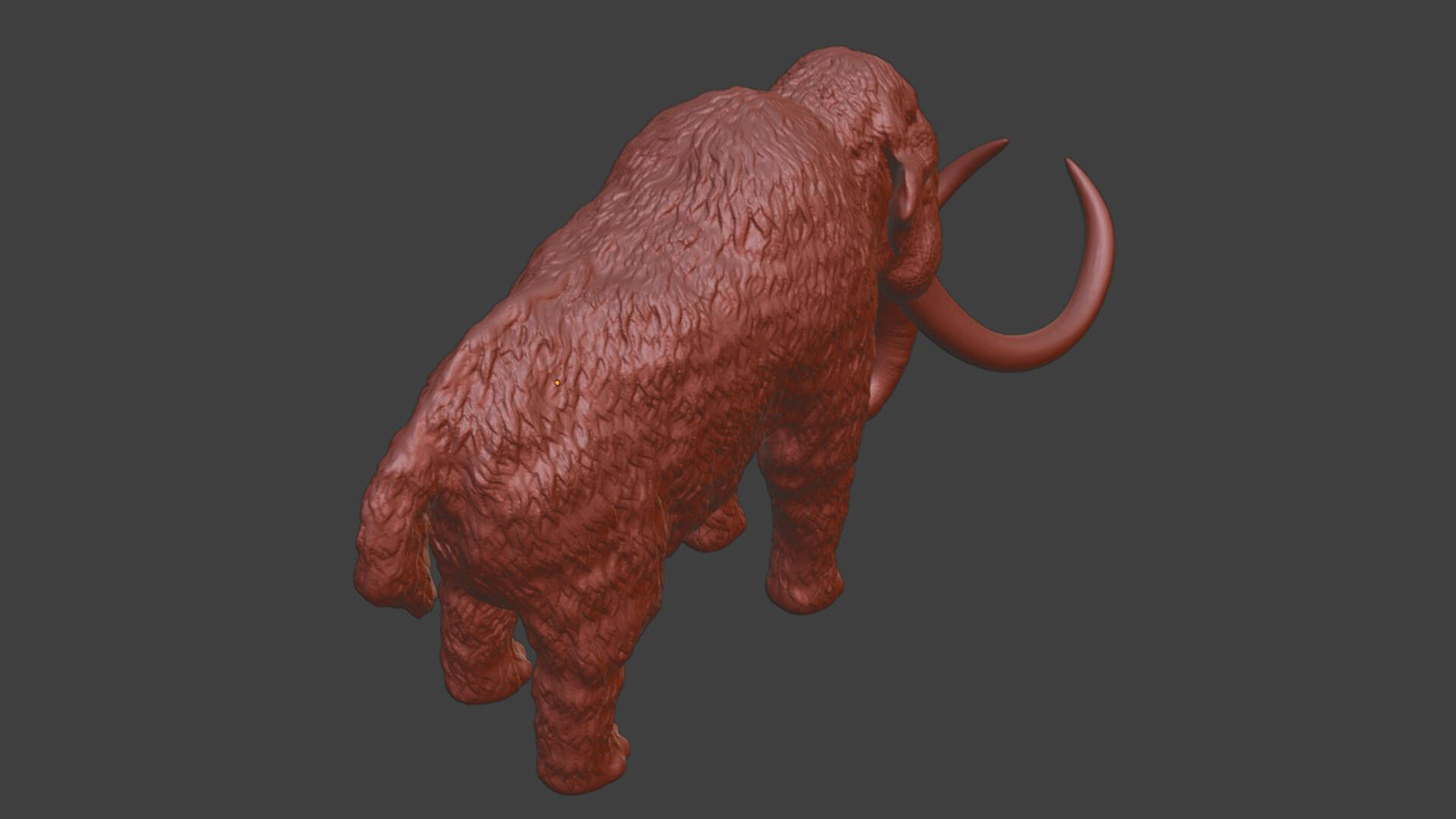 Wild Life Series Woolly Mammoth STL Toy 3D print model_9