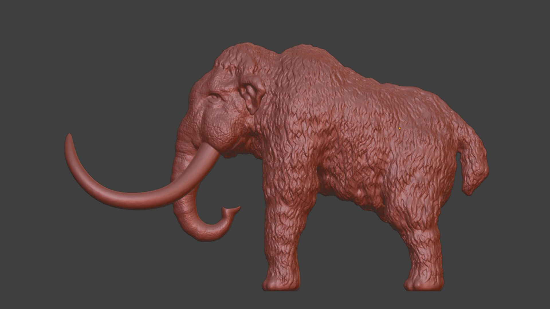 Wild Life Series Woolly Mammoth STL Toy 3D print model_6