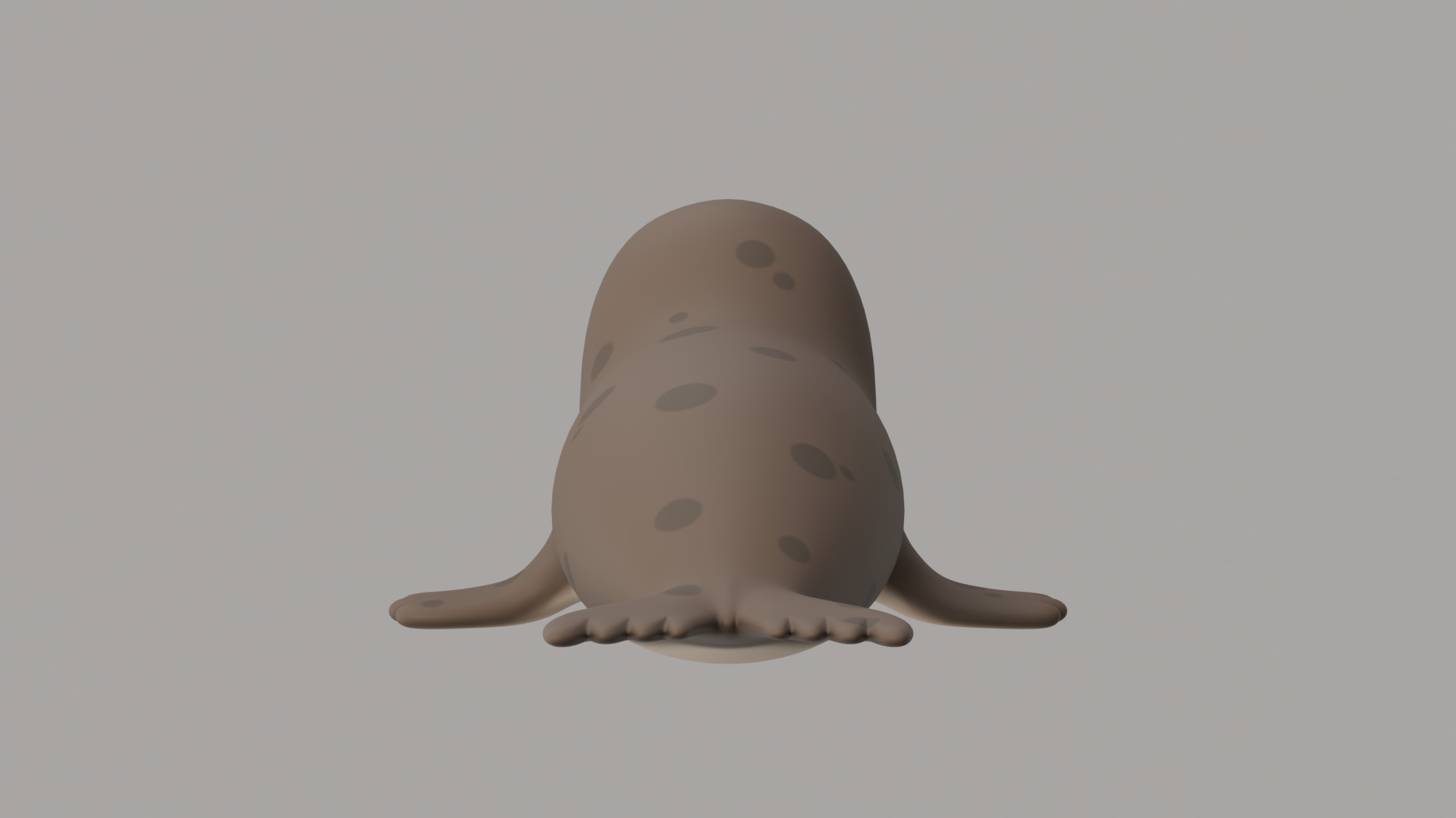 Rigged Cartoon Seal 3D model_5