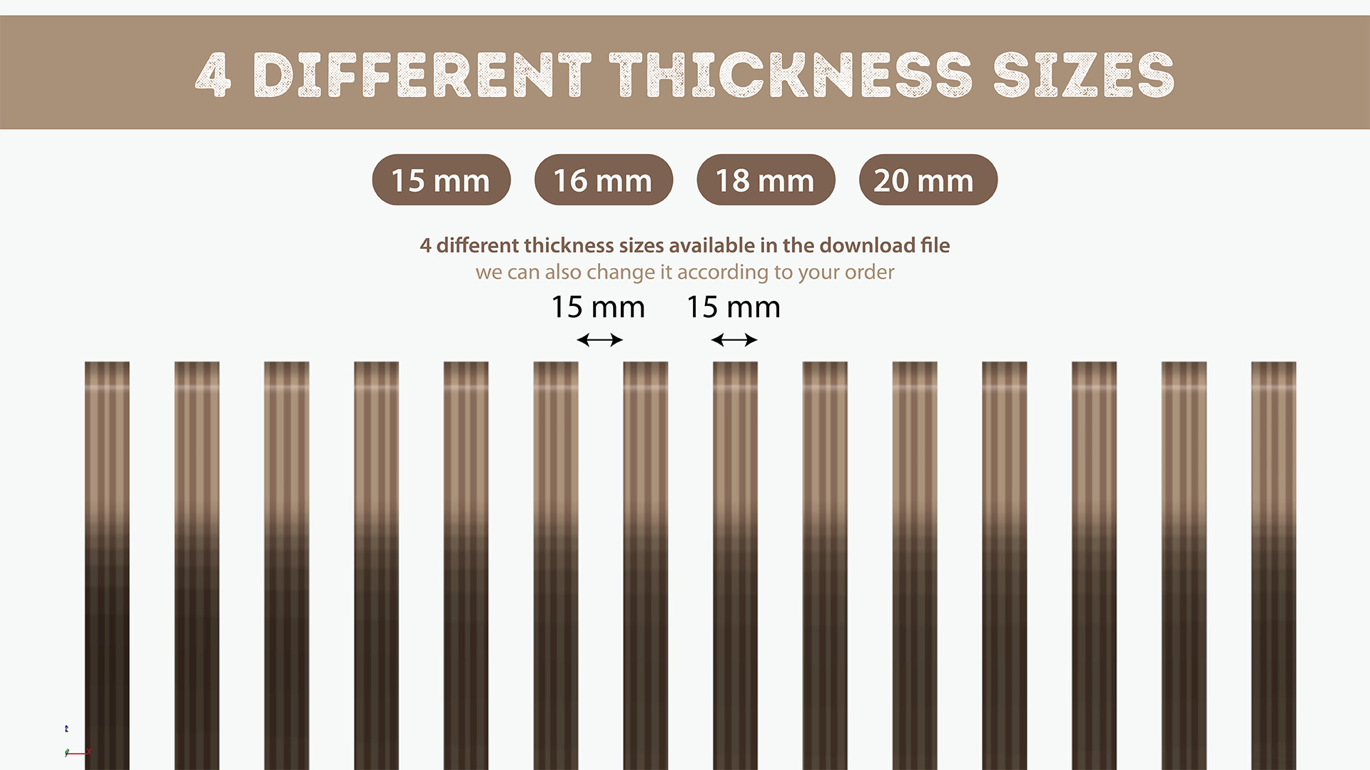 parametric wall art 3d model and DXF cutting file 3D model_1