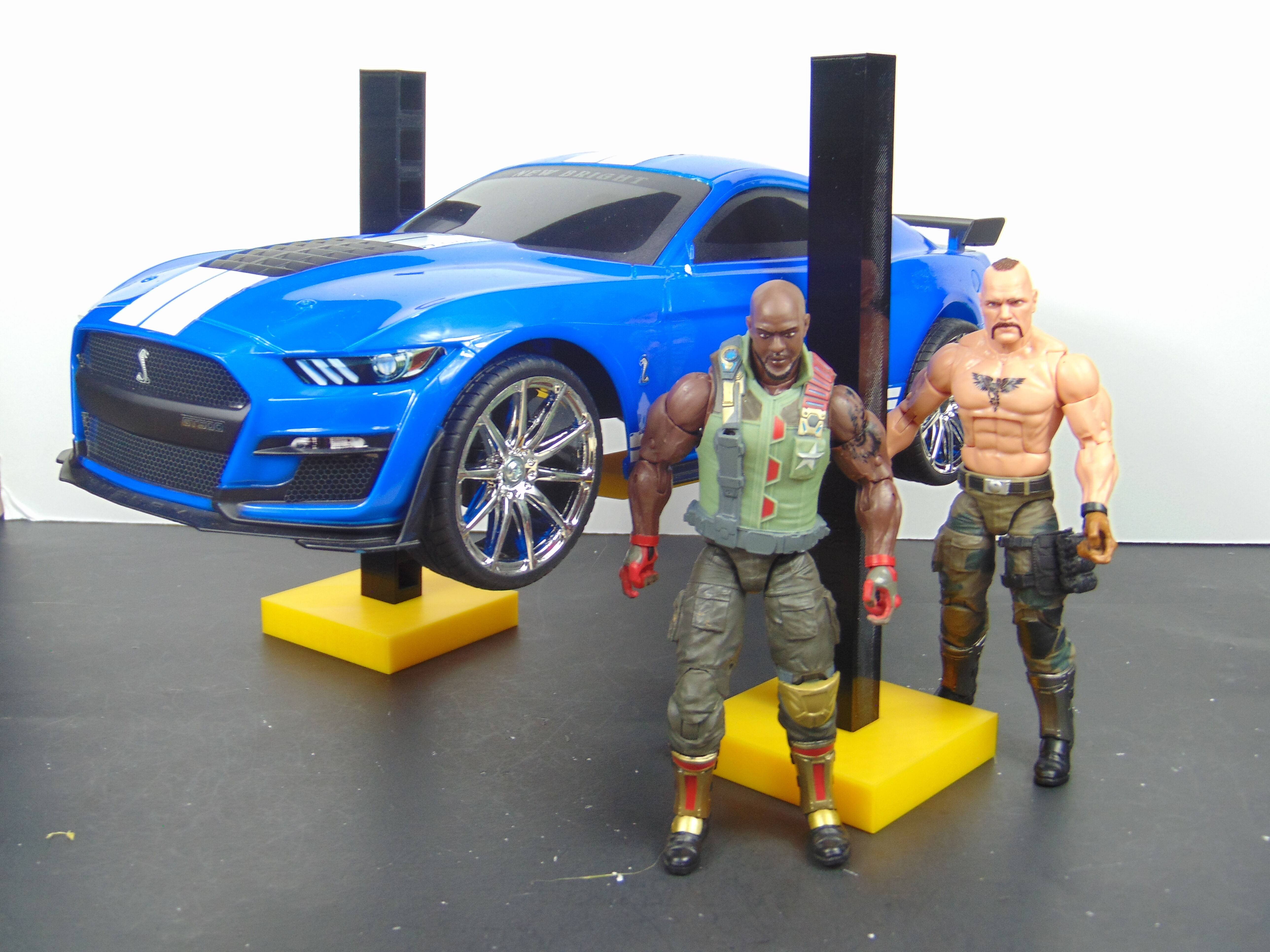 Custom 112 Garage Car Lift Diorama Prop Accessory for GI JOE 3D print model_8