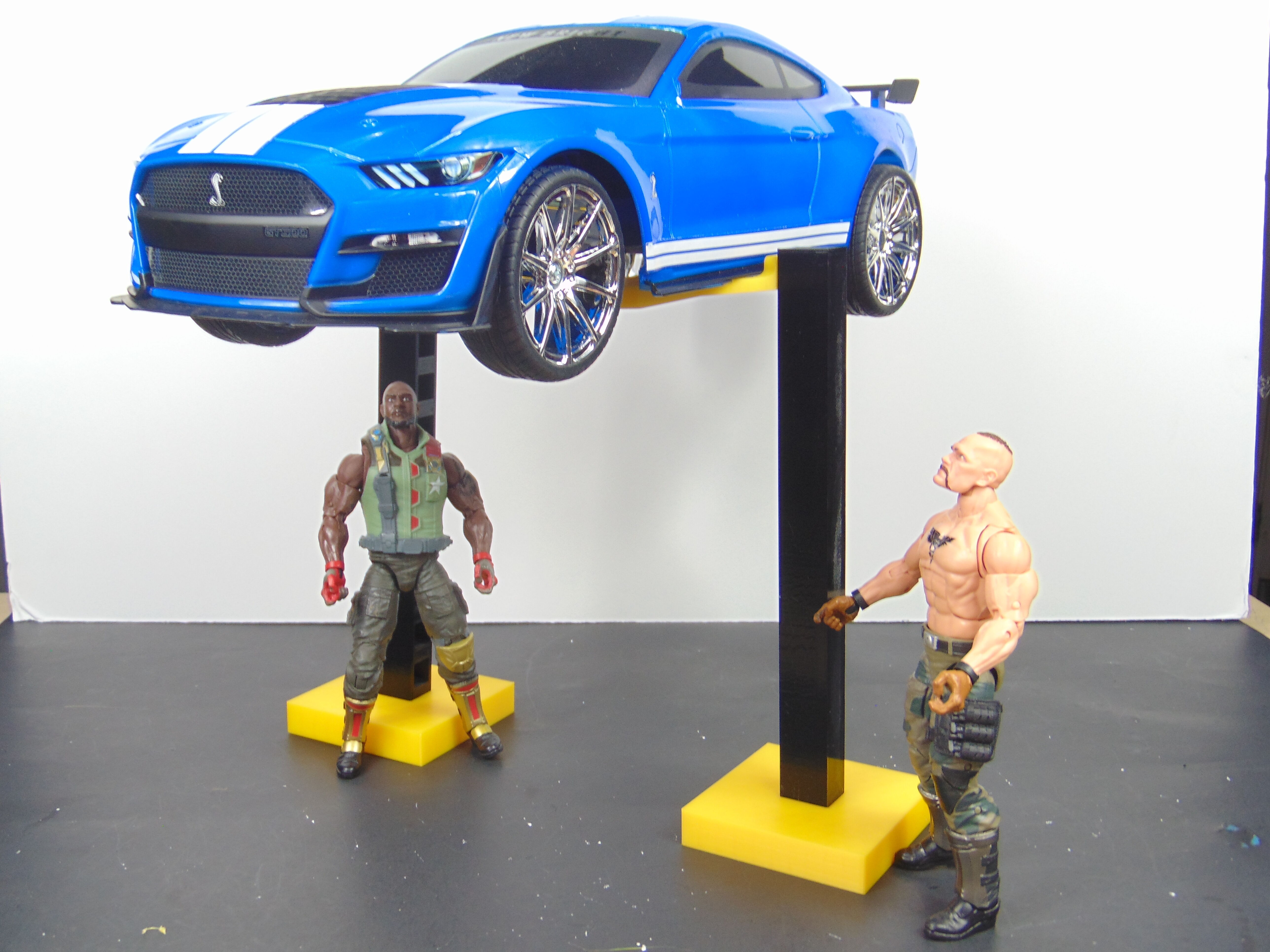 Custom 112 Garage Car Lift Diorama Prop Accessory for GI JOE 3D print model_9